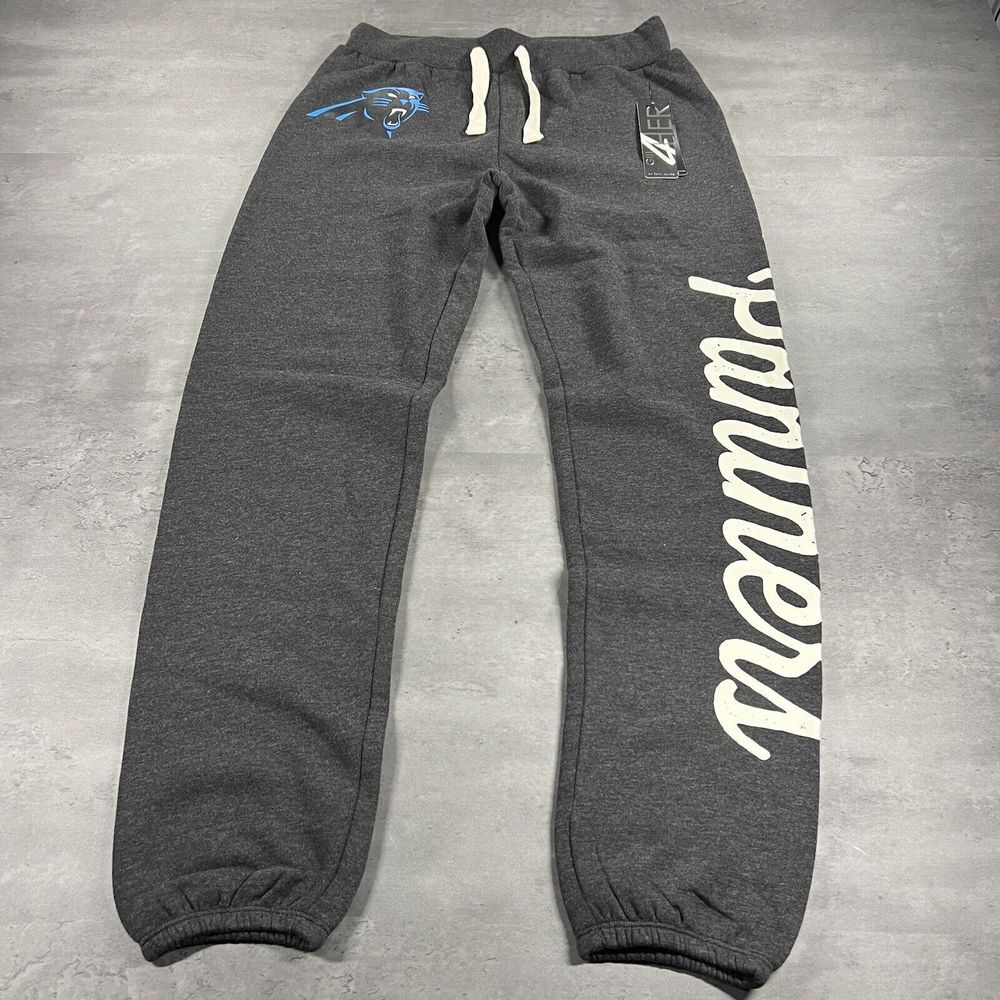 Carolina Panthers Sweapants Women S Gray NFL GIII‎ Scrimmage Lounge Drawstring